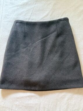 Classic Brown Wool Mini Skirt/Skort Medium NWOT